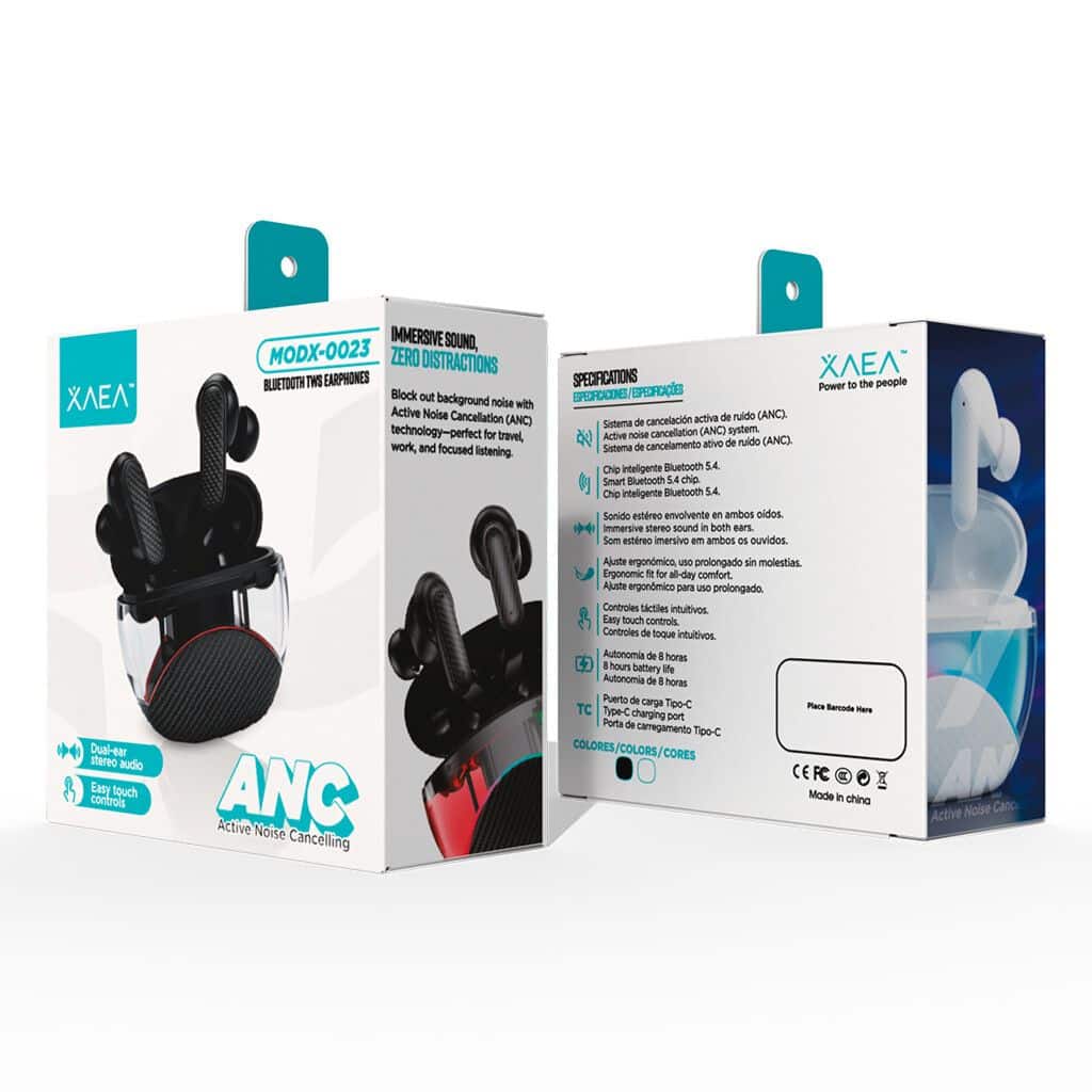 Auriculares Bluetooth Xaea ANC TWS